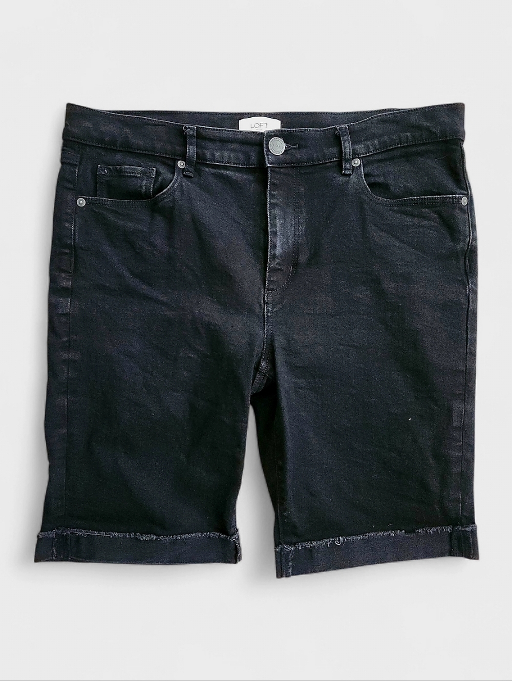 LOFT Outlet Denim Bermuda Shorts